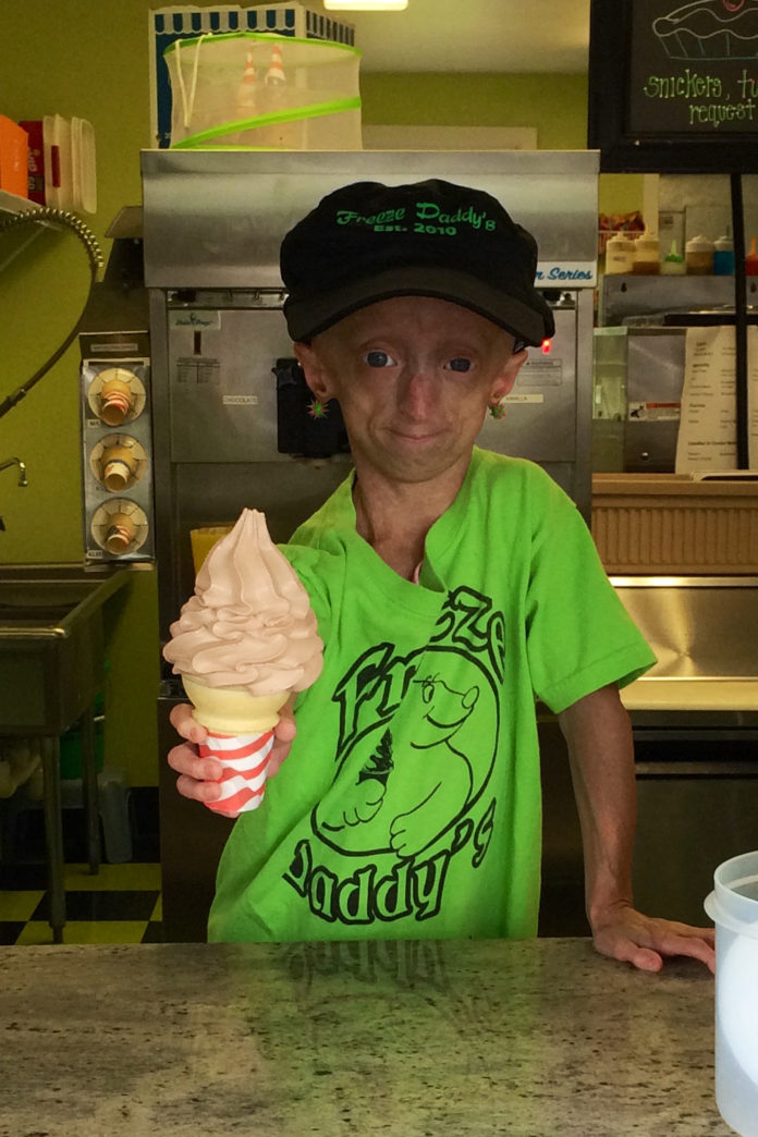 Kaylee Halko and cone from Ron Loeffler-1