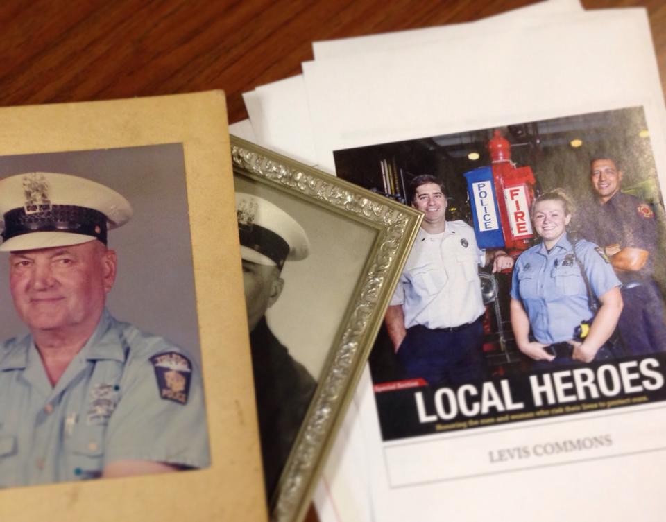 A sneak peek posted to Facebook in 2014 at a Local Heroes special issue honoring police officers, firefighters and other first responders.