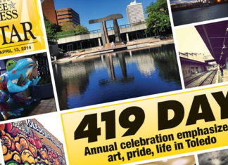 An archive cover of Toledo Free Press Star from 2014 featuring 419 Day coverage.