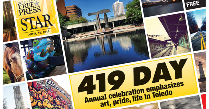 ToledoFreePress-Star-Cover-2014-419Day An archive cover of Toledo Free Press Star from 2014 featuring 419 Day coverage.