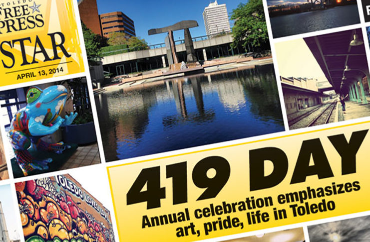 An archive cover of Toledo Free Press Star from 2014 featuring 419 Day coverage.